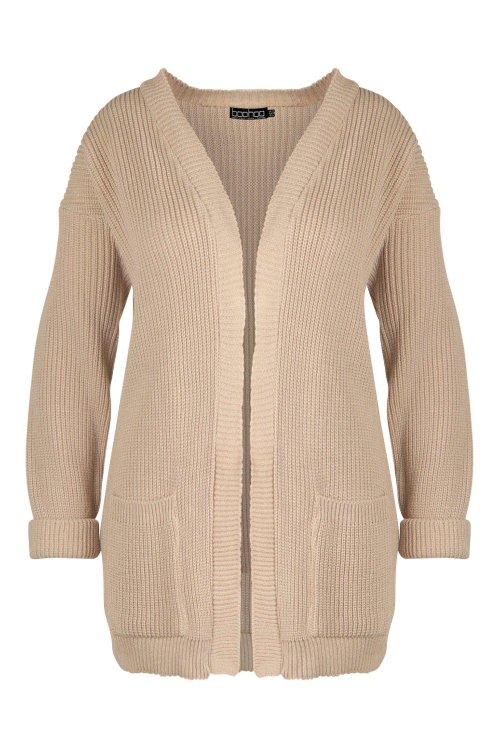 boohoo plus size cardigans