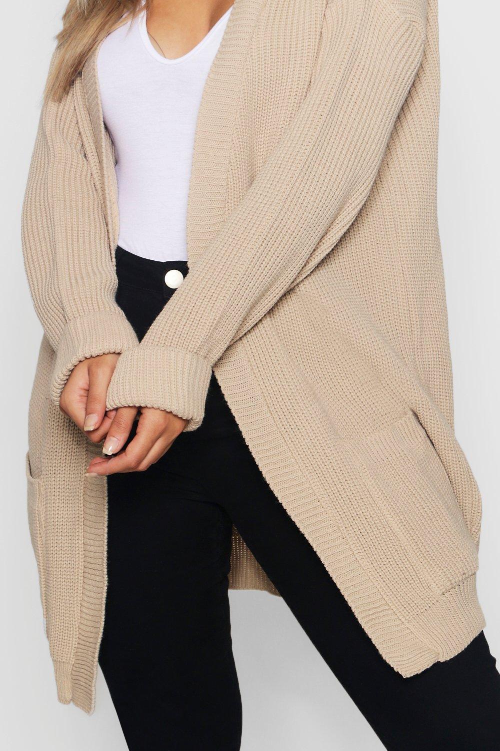 Plus Chunky Oversized Cardigan