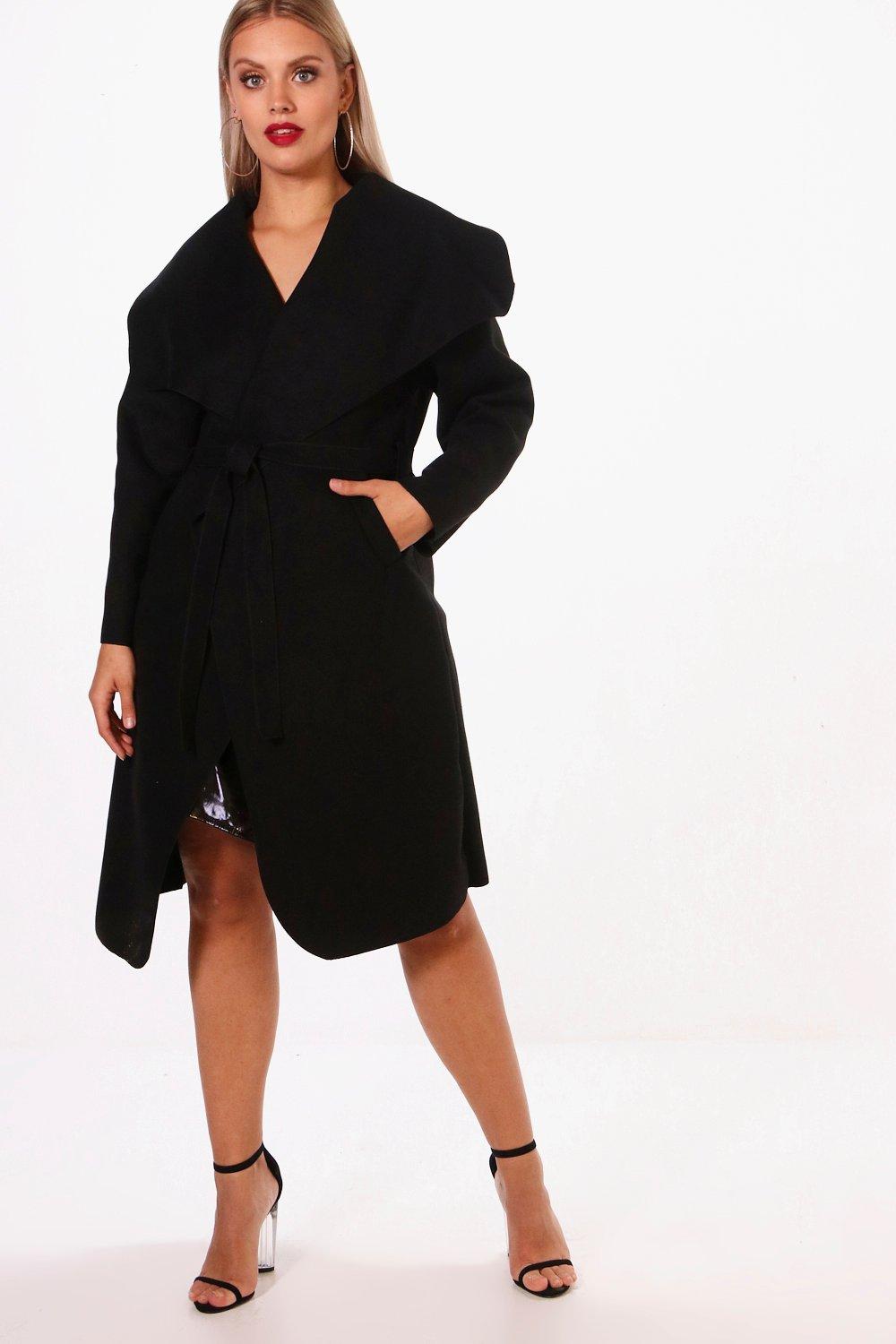 black wrap coats