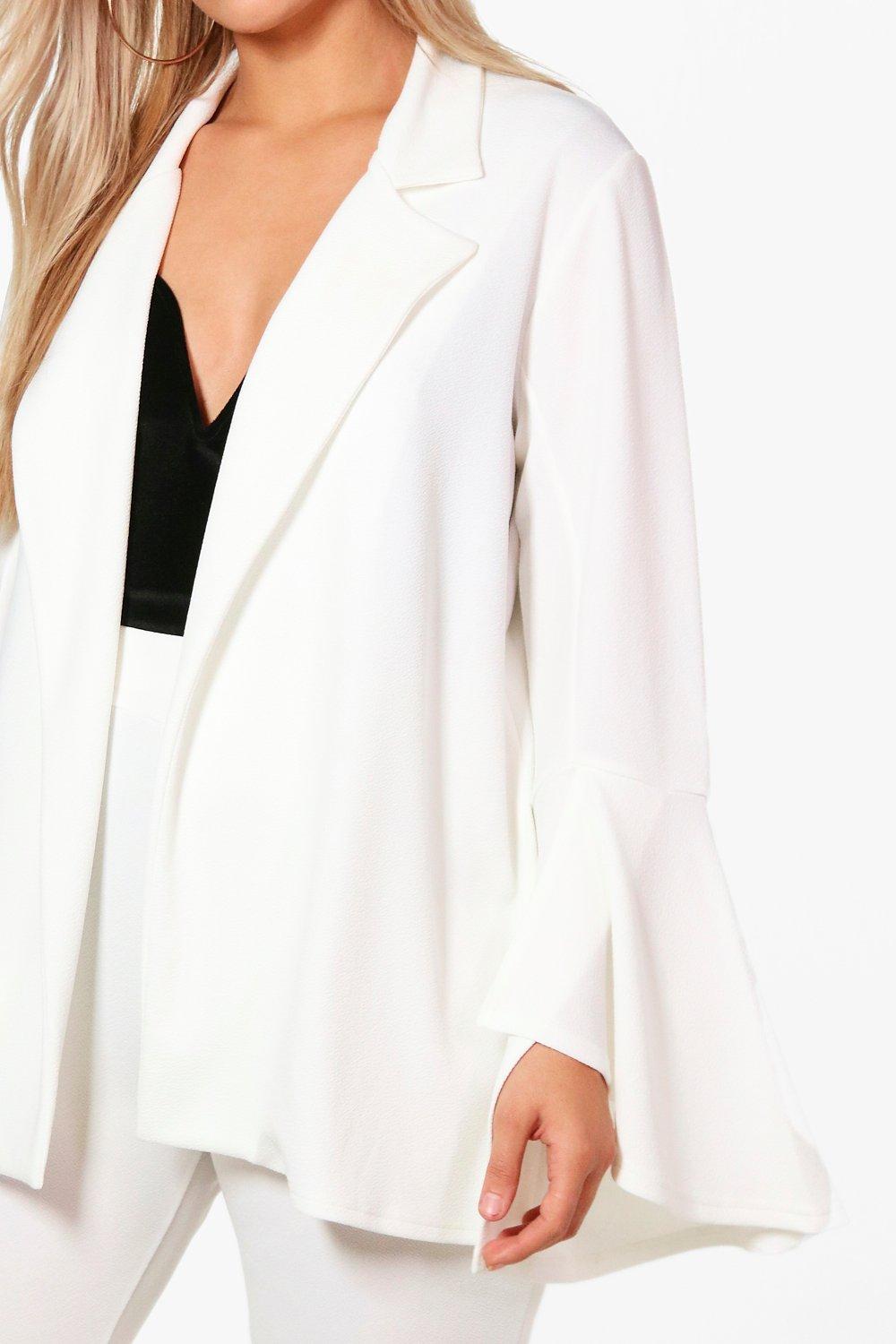 Blazer with bell sleeves shop