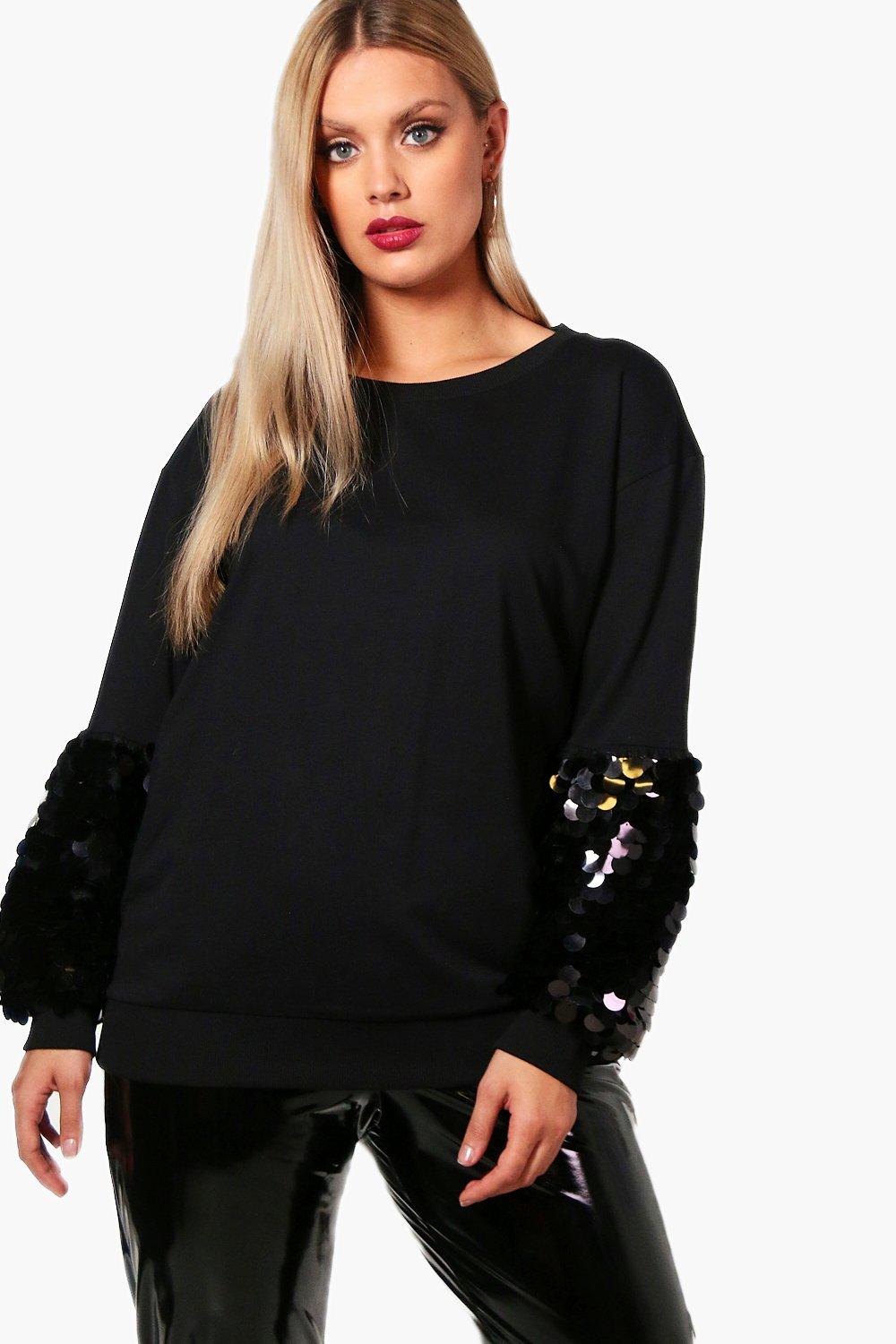 oversized sequin jumper