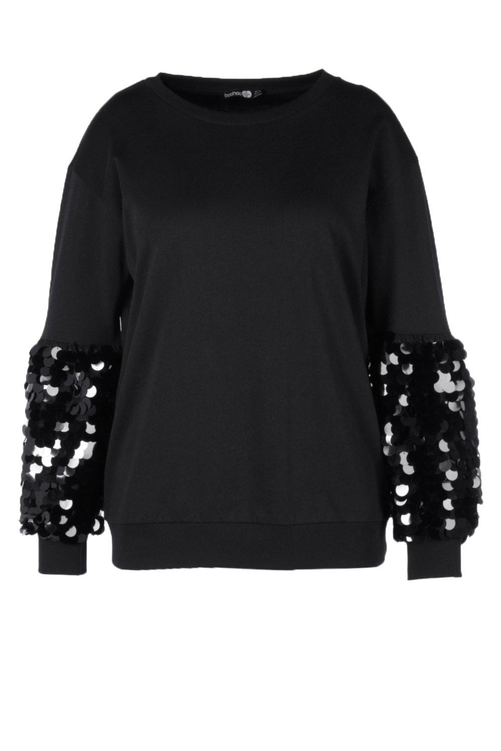 Plus Vicky Sequin Oversized Jumper