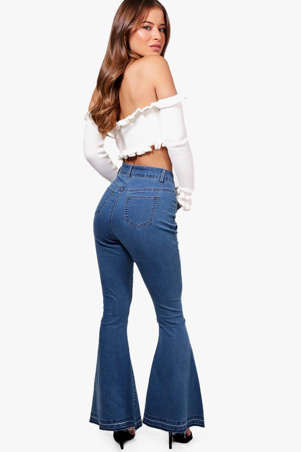 womens flare jeans petite