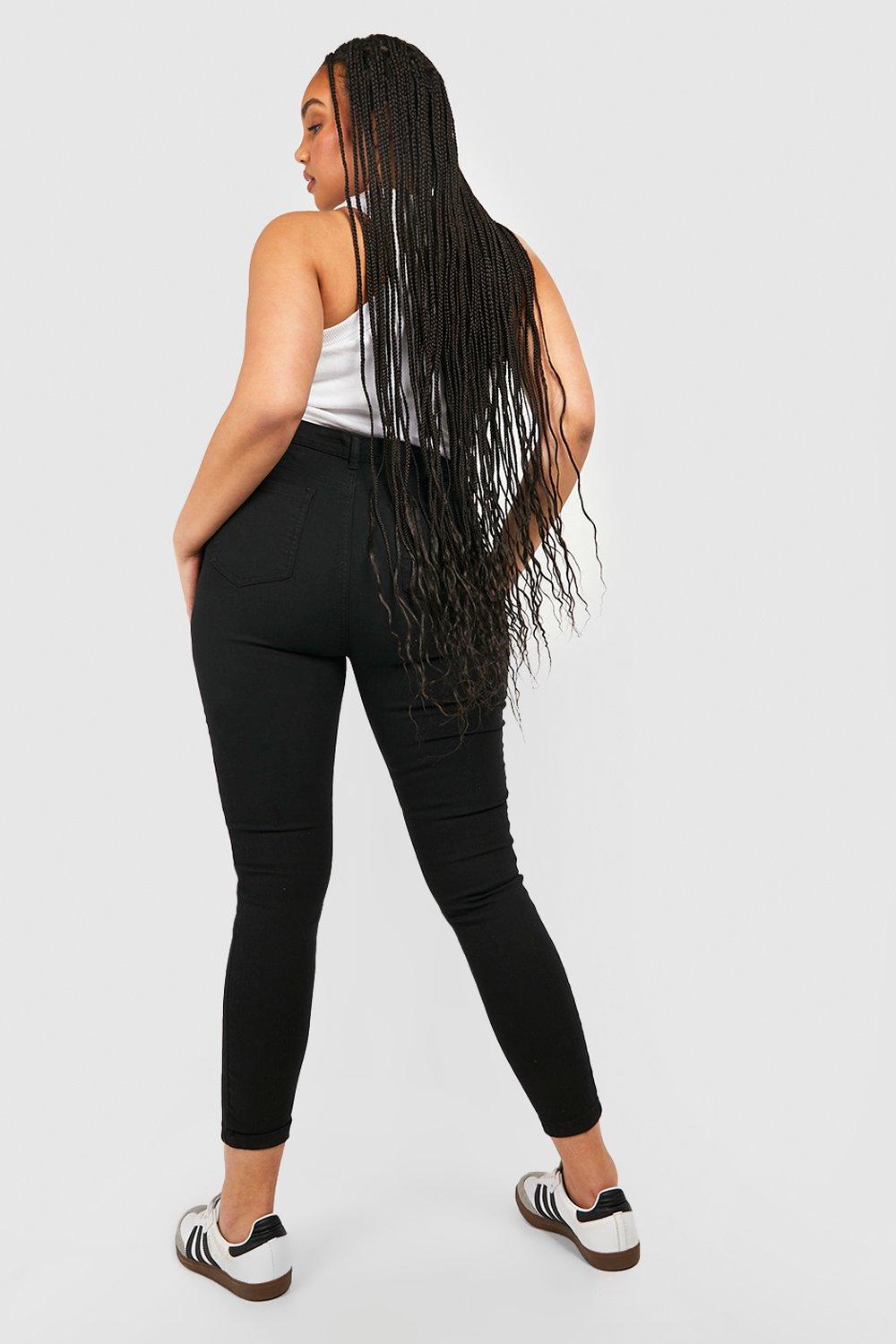 Plus size destroyed jeggings hotsell