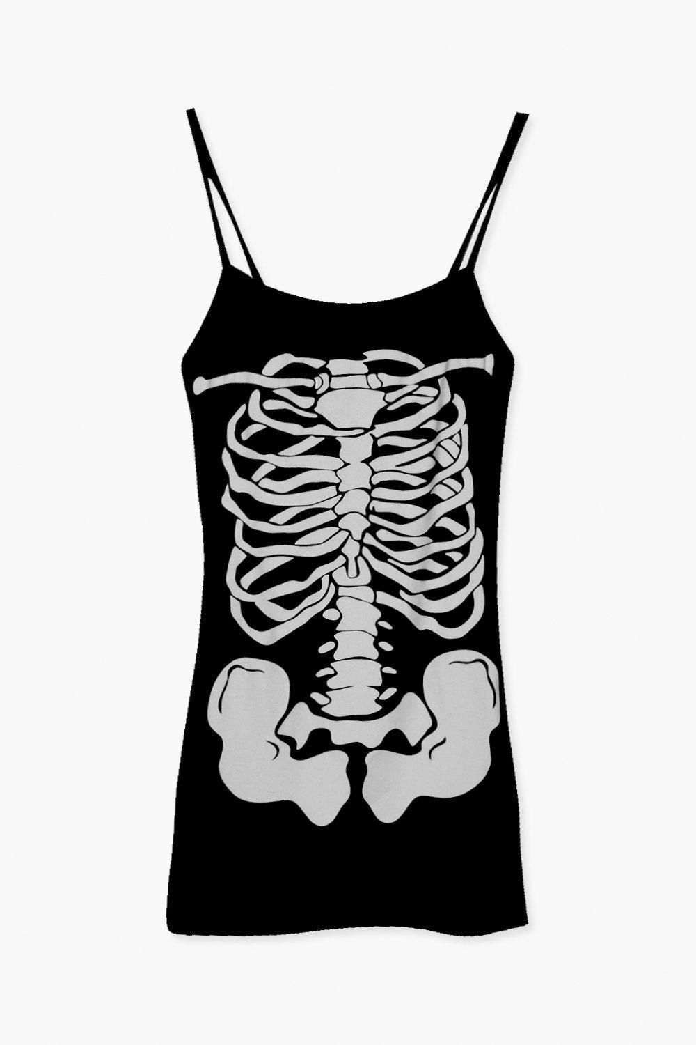 Skeleton dress boohoo sales