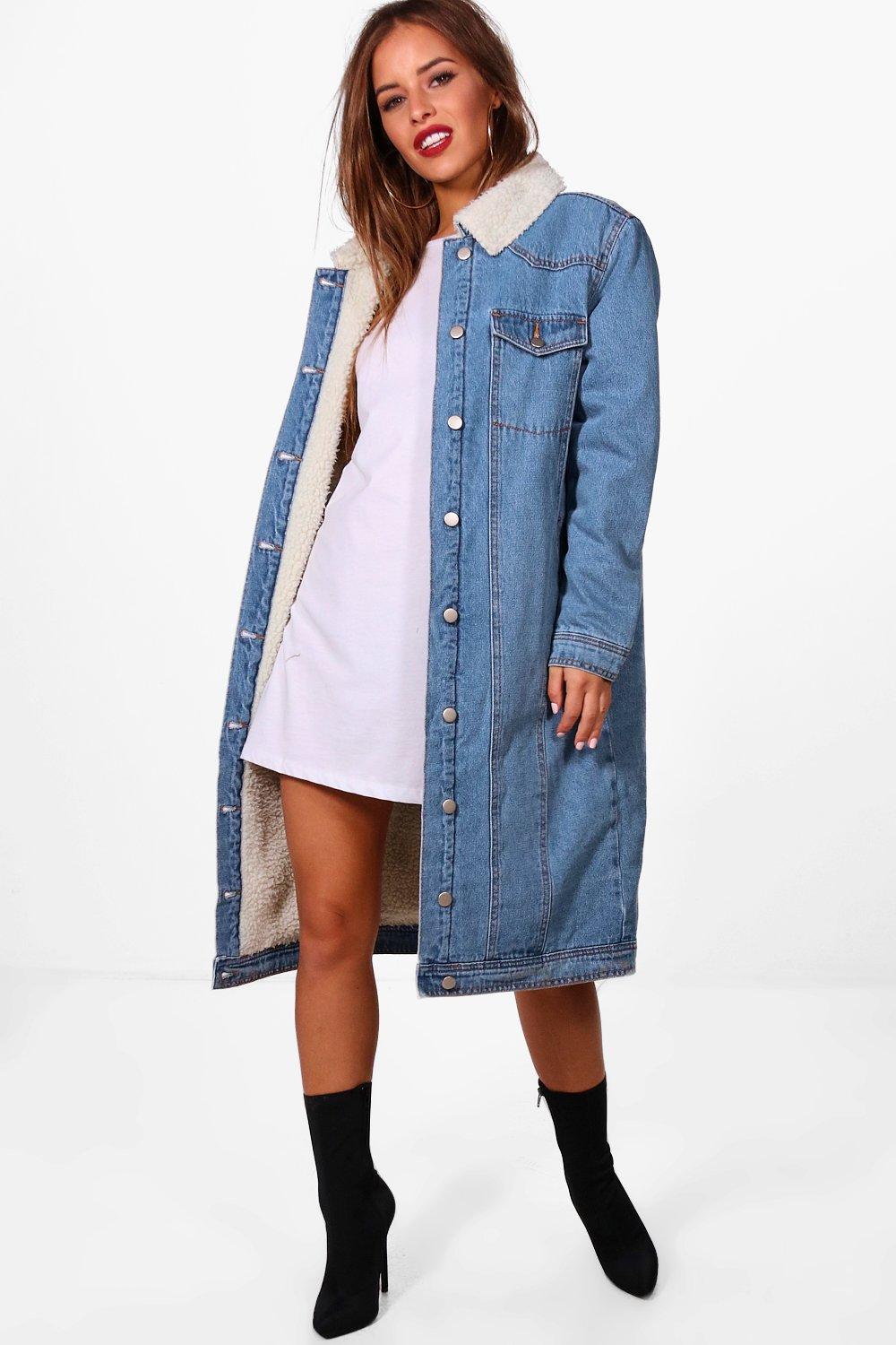 maxi denim jacket