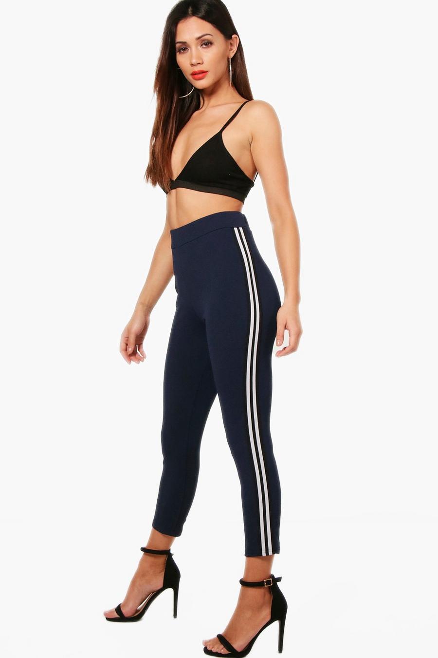 Petite Sports Tape Crepe Pants image number 1