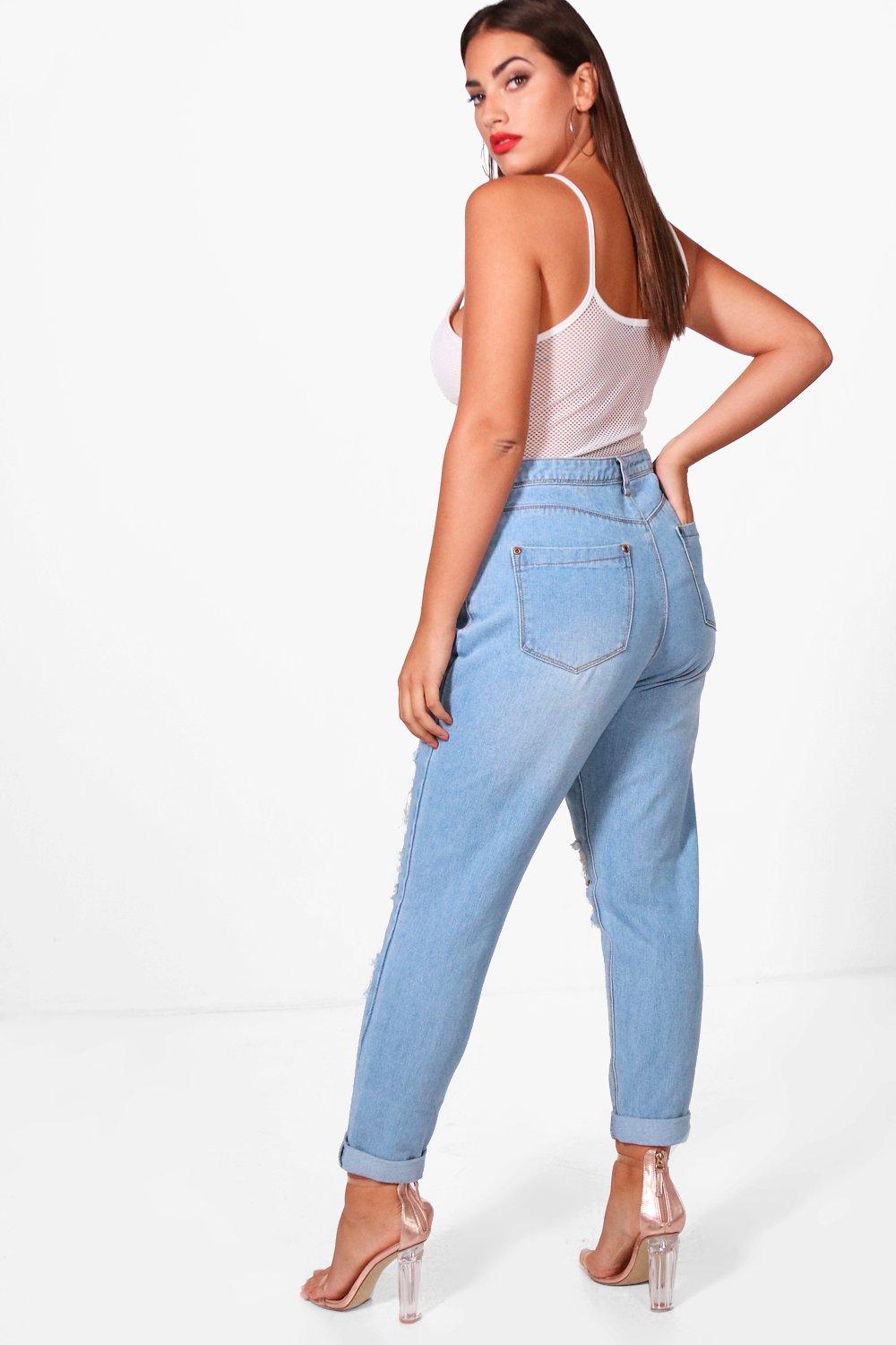 boohoo plus jeans