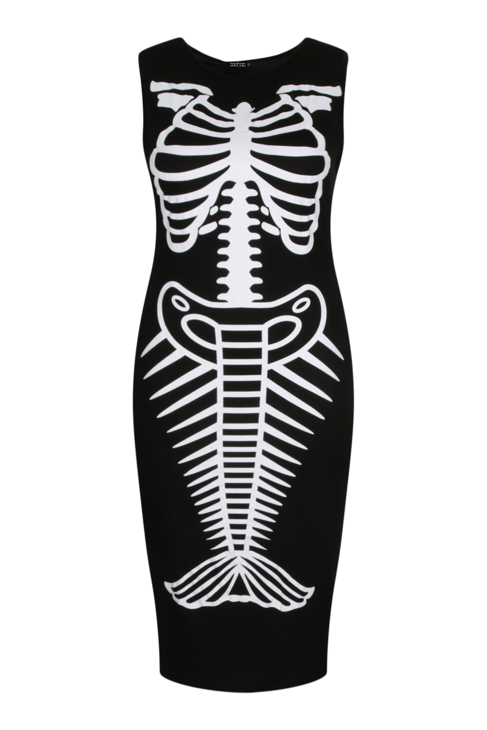 Almar Sales Company Skeleton Maternity Halloween Costume for Women, Includes Midi-Length Dress and Headband