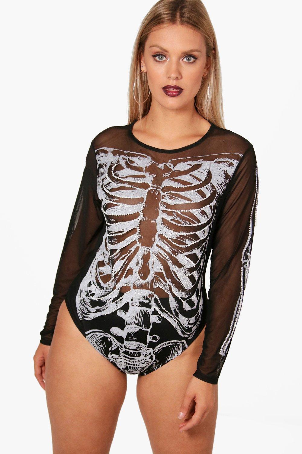 skeleton bodysuit top