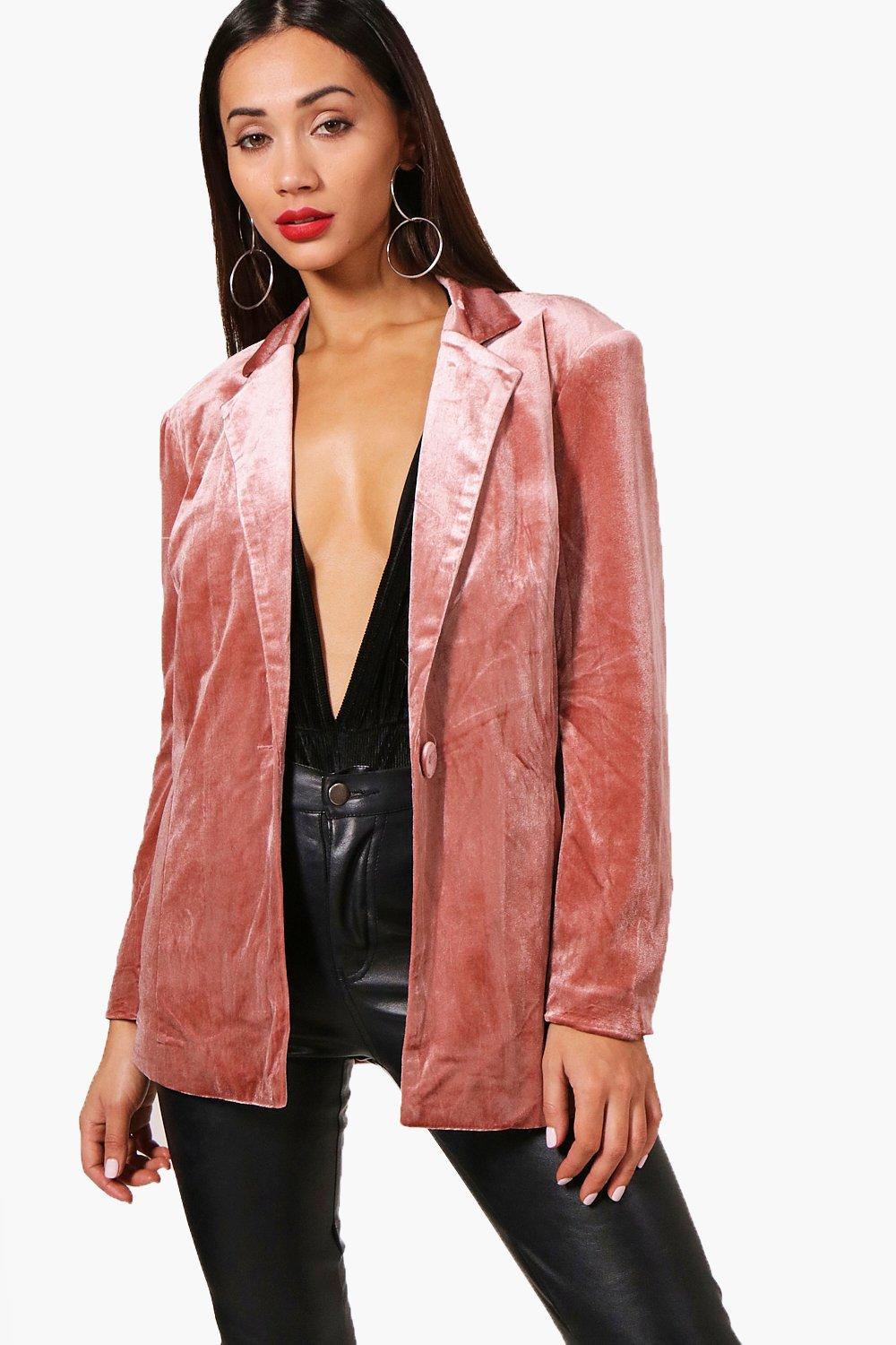 Petite hotsell velvet blazer