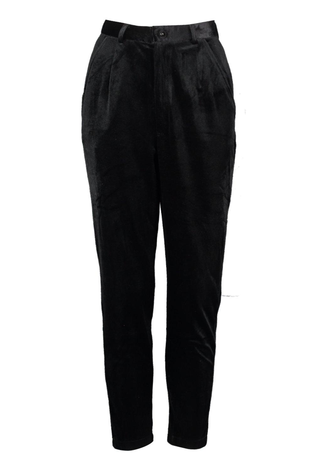 Black velvet cigarette clearance pants