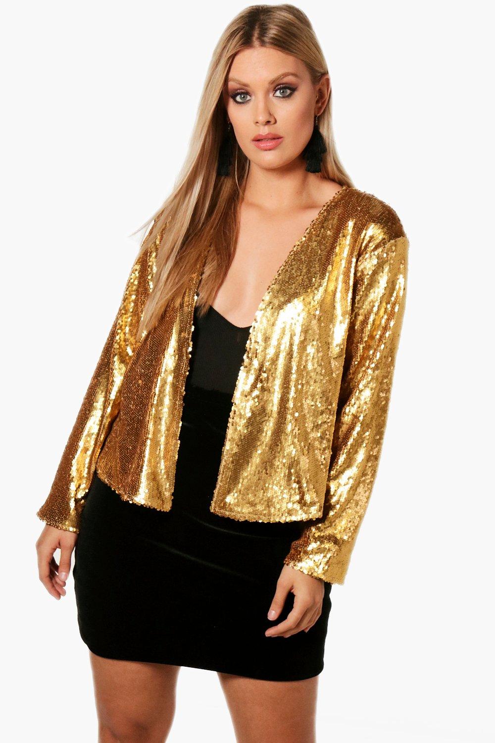 Sequin waterfall outlet jacket