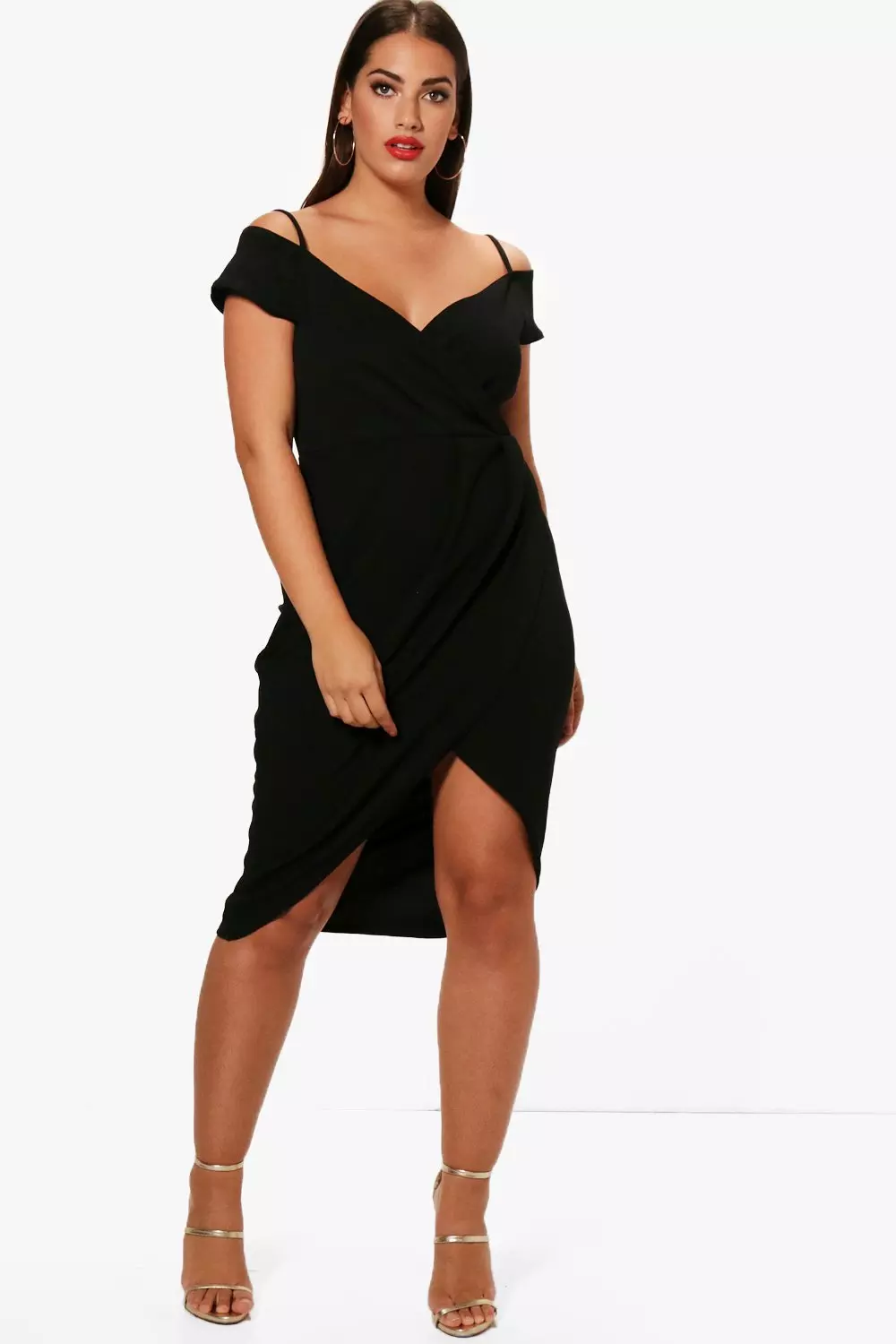 Open shoulder clearance dress