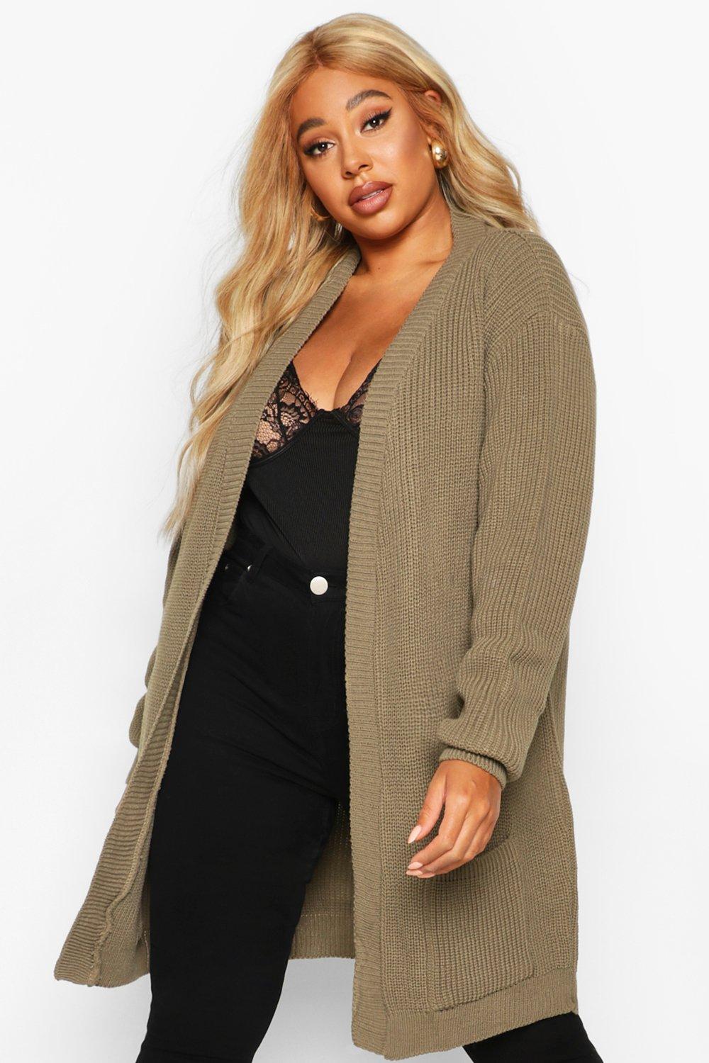 Boohoo plus size outlet cardigans