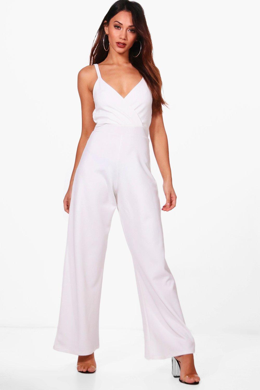 cream petite jumpsuit