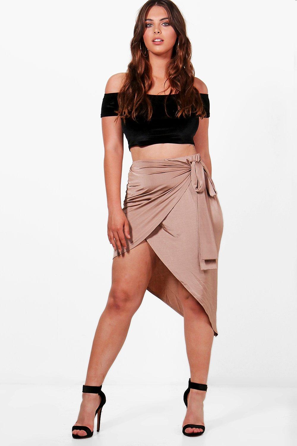 tie waist wrap skirt