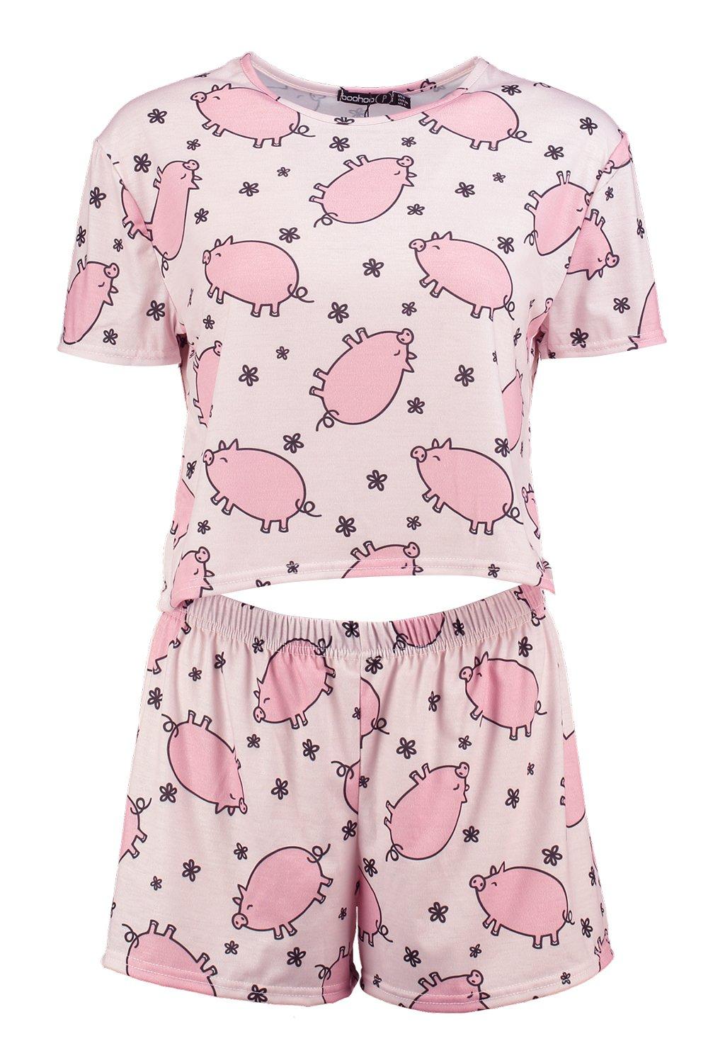 Women's pig print online pajamas