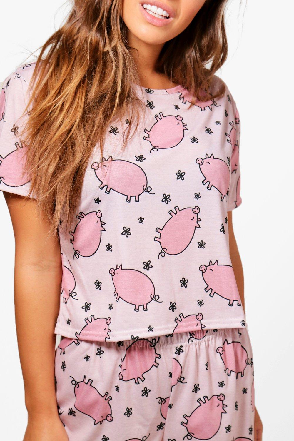 Pig discount print pajamas