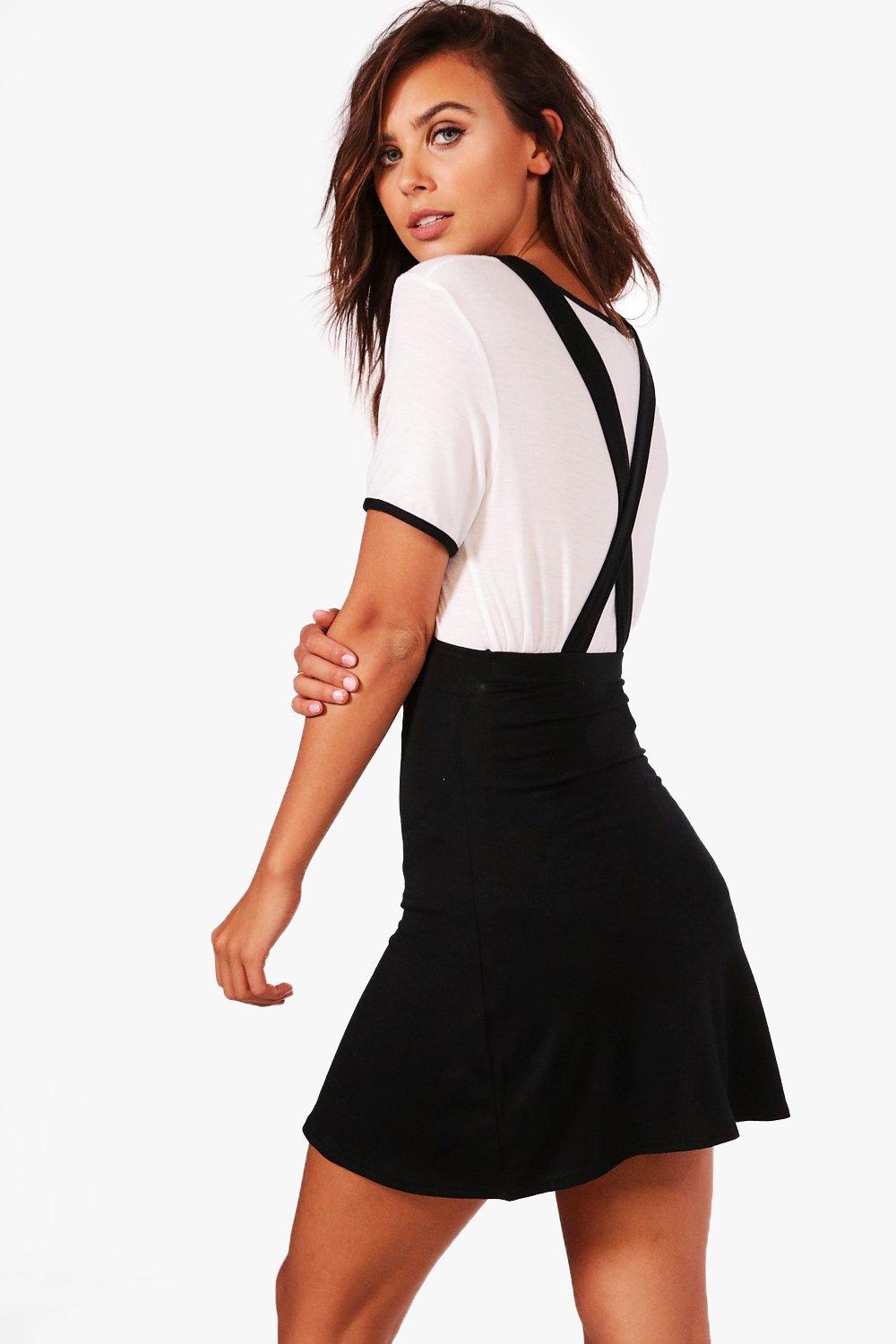back pinafore dress