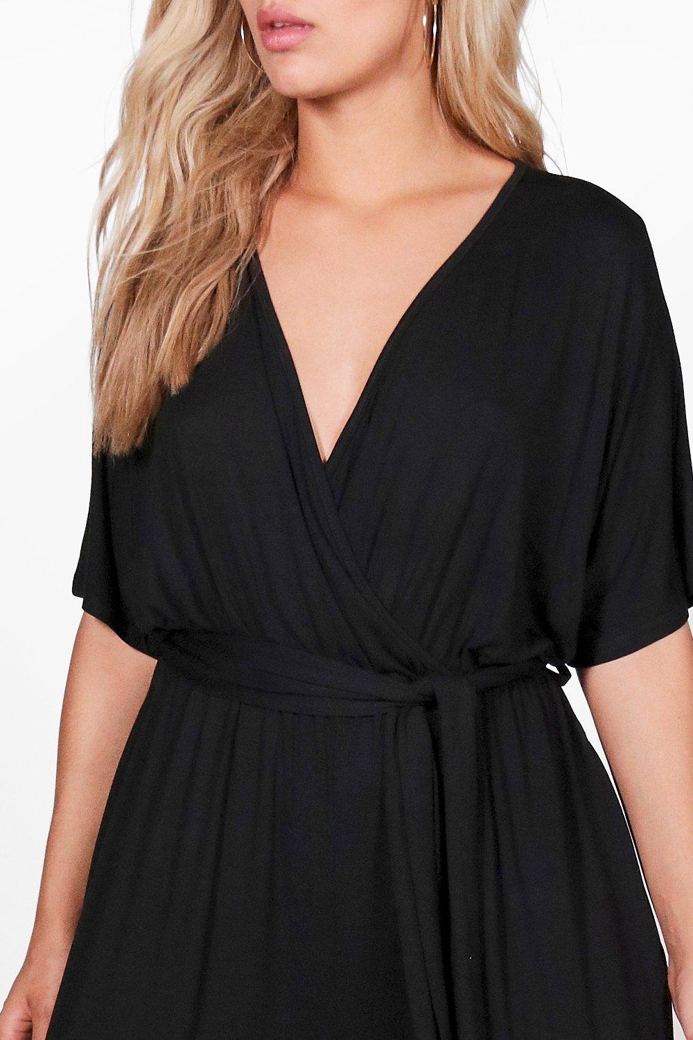 Boohoo hot sale wrap jumpsuit