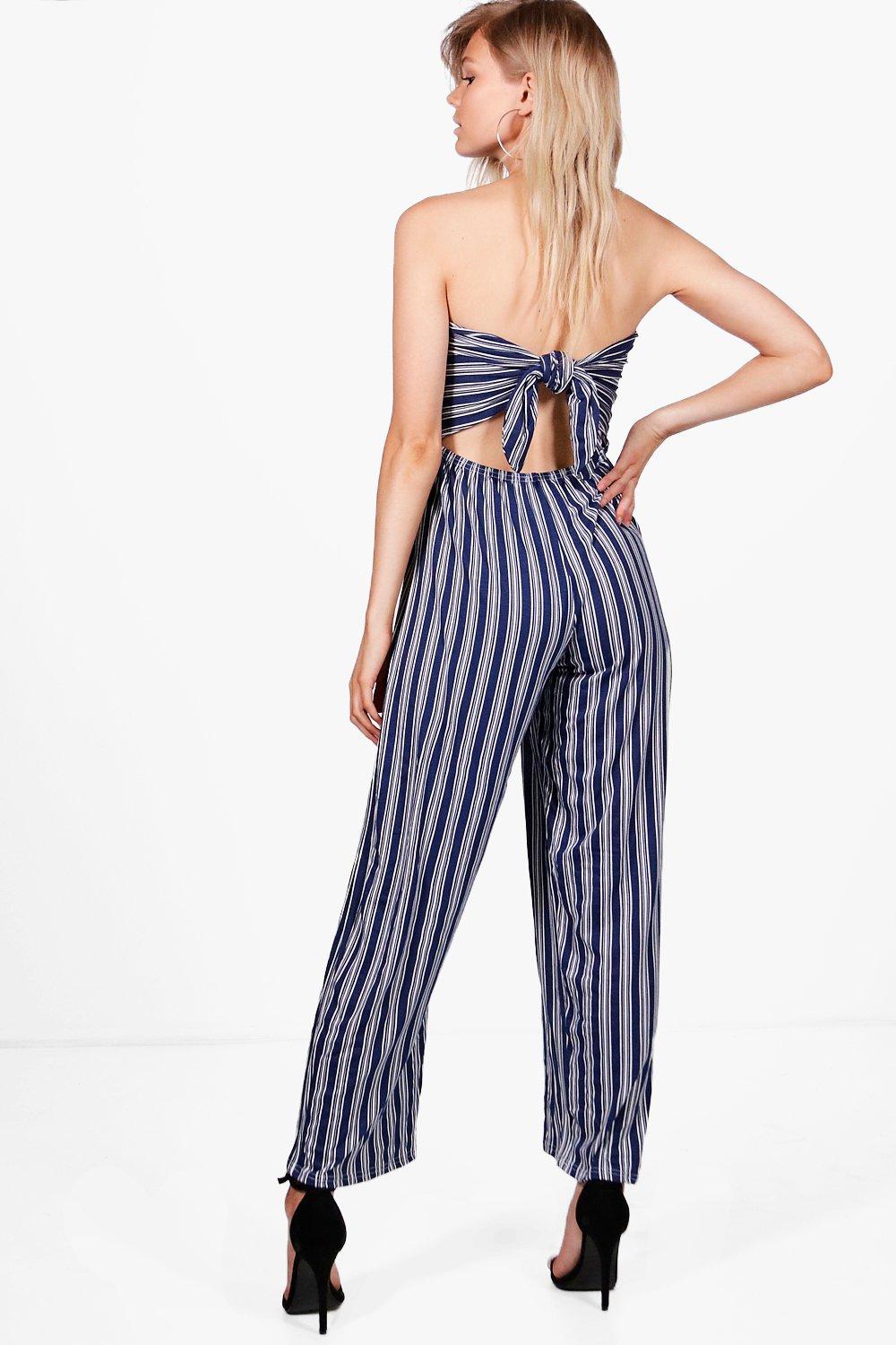 boohoo strapless jumpsuit