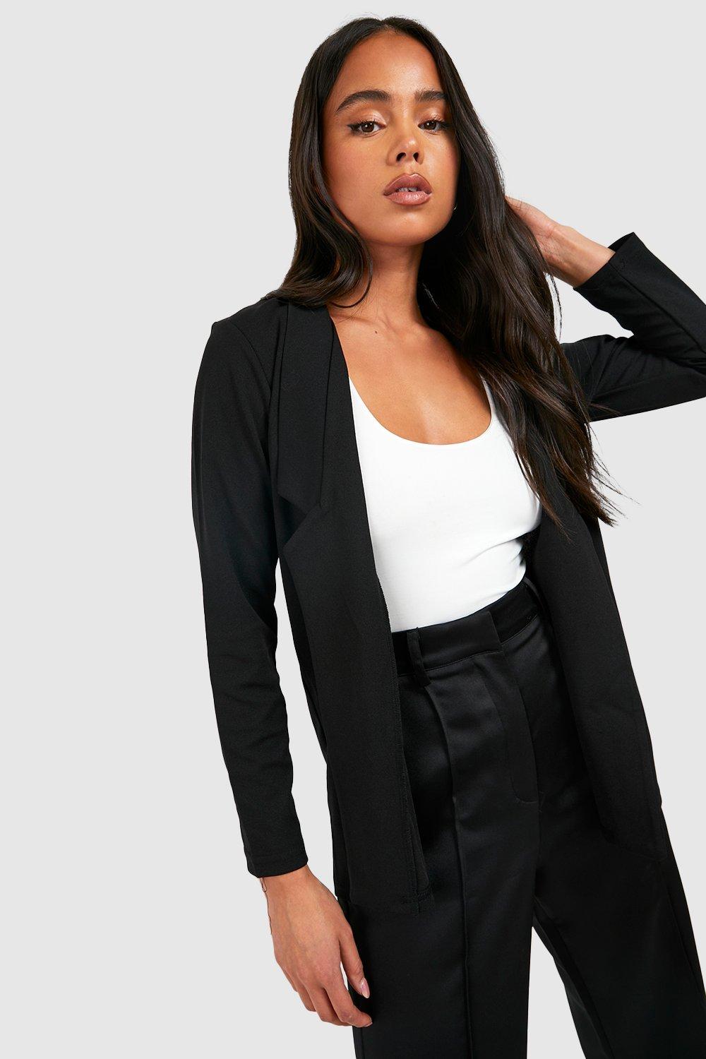 boohoo curve blazer