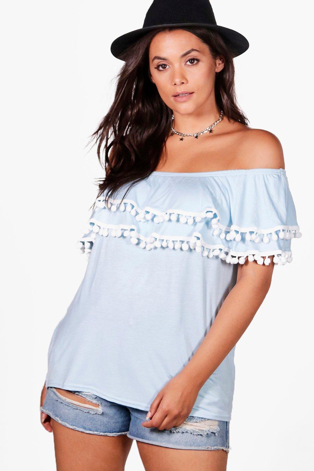 marie ruffle top