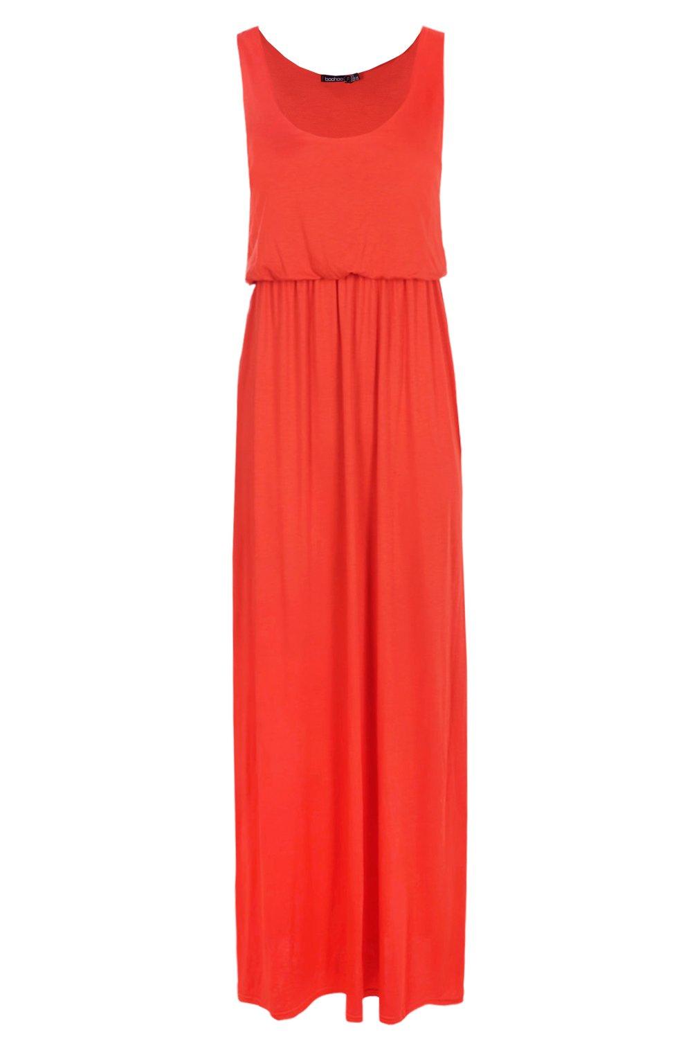 boohoo racer back maxi dress