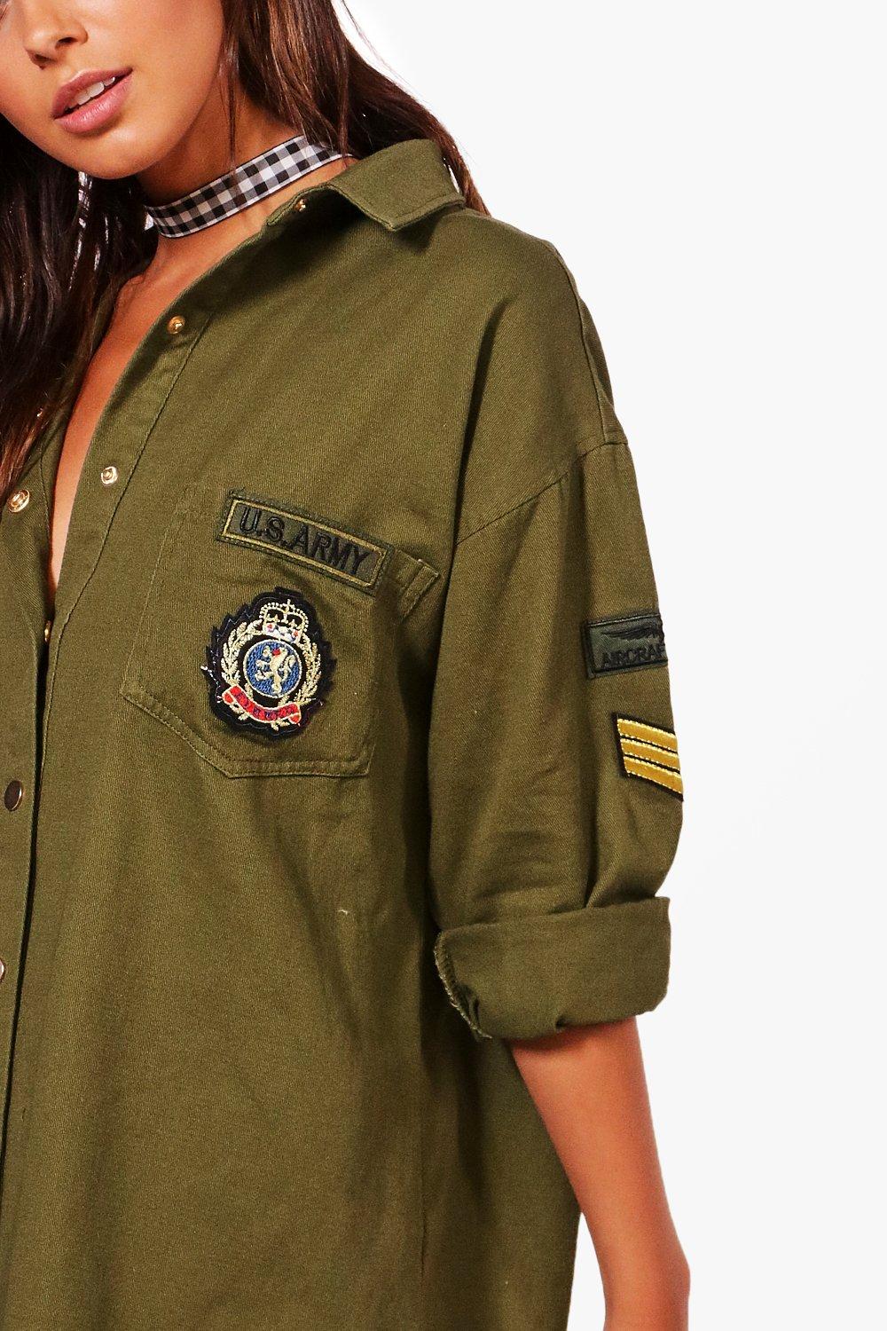 Chemise militaire femme grande taille new arrivals