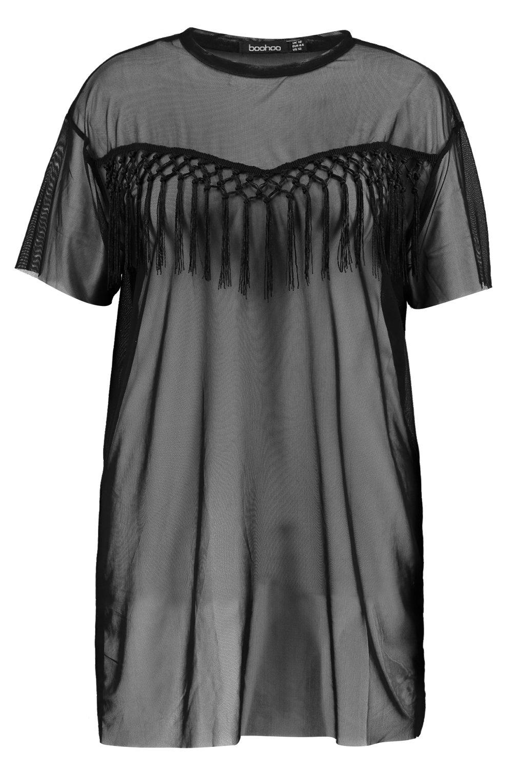 Mesh t shirt dress festival hotsell