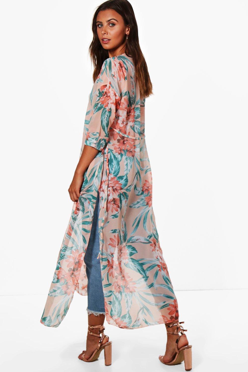 Floral duster jacket hotsell