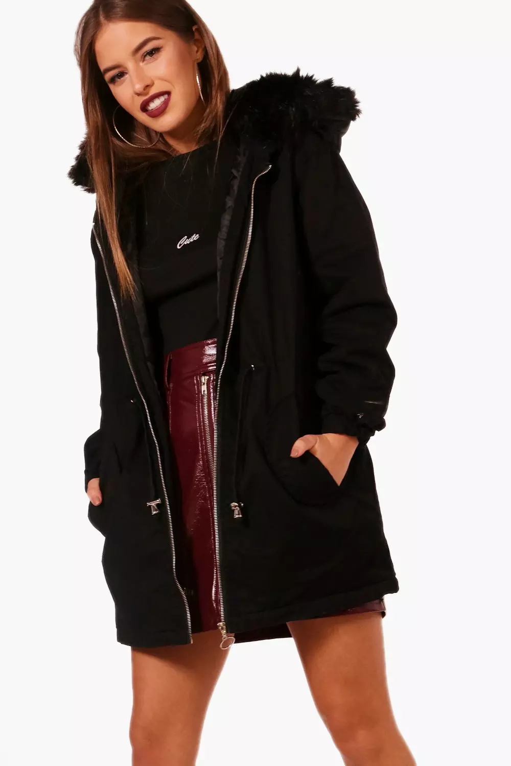 Petite parka outlet coat