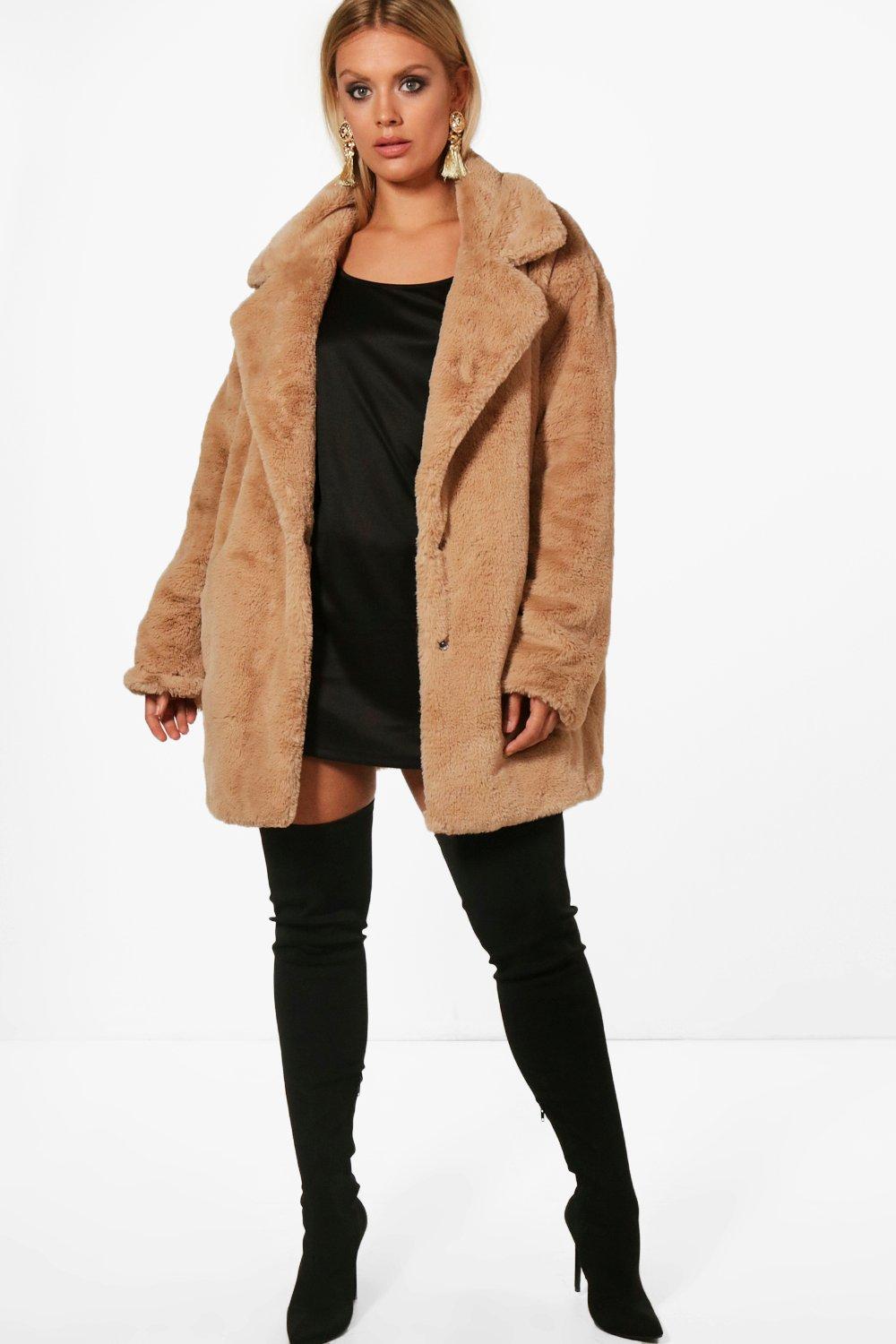 plus size teddy coat