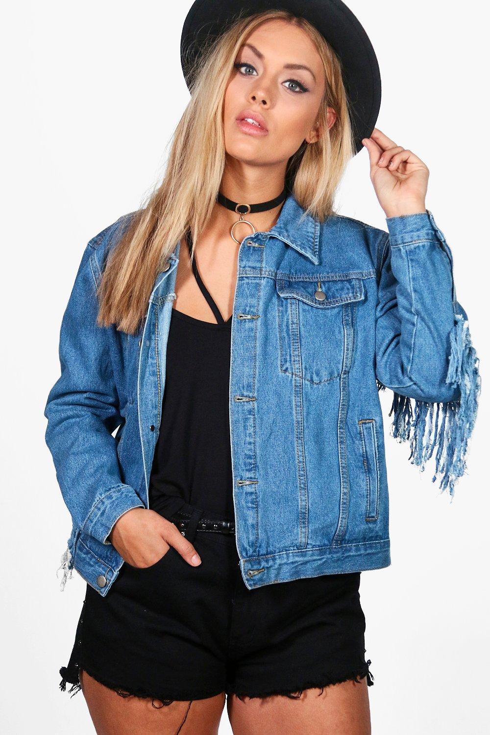 fringe jean jacket