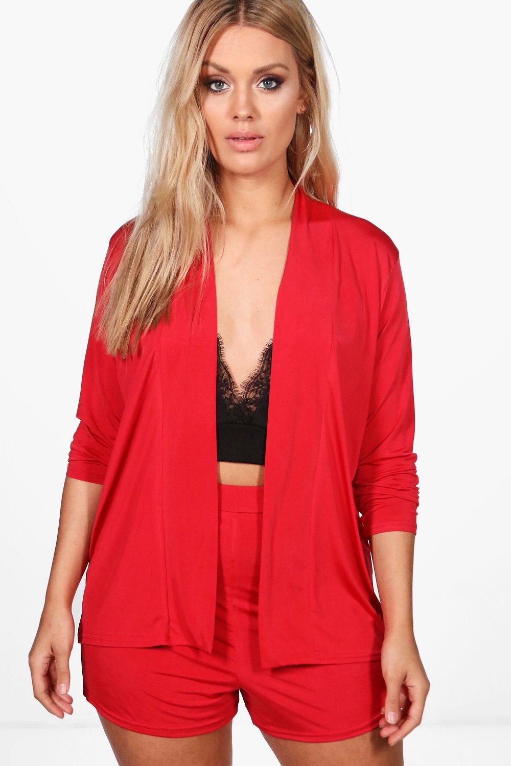 red blazer co ord