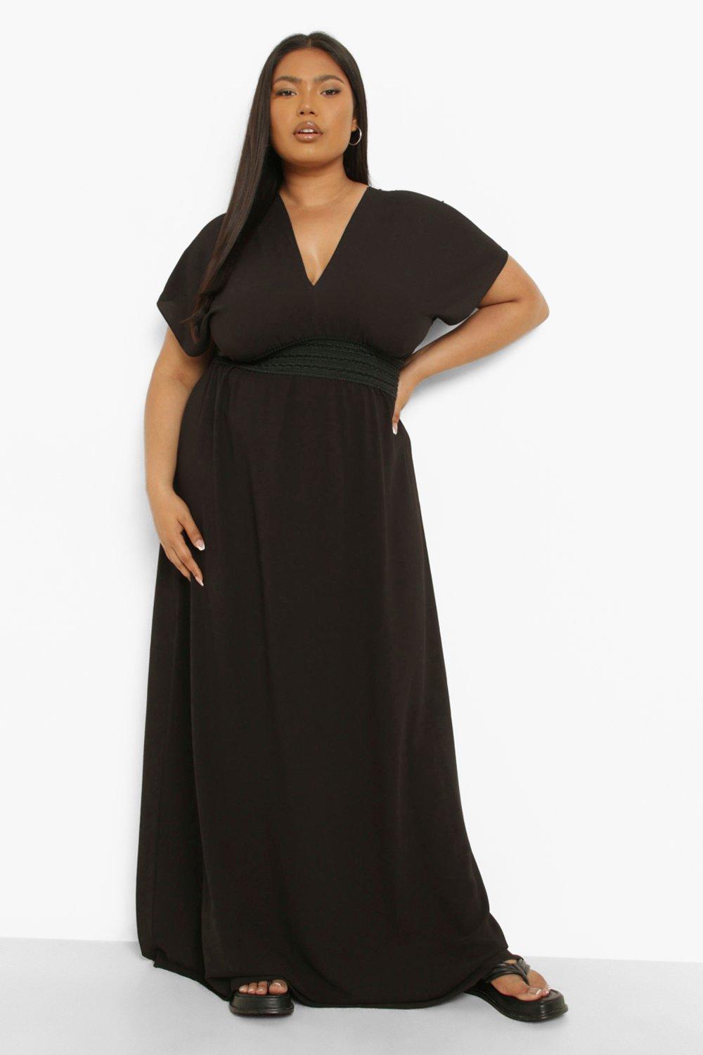 Boohoo plus hot sale maxi dress