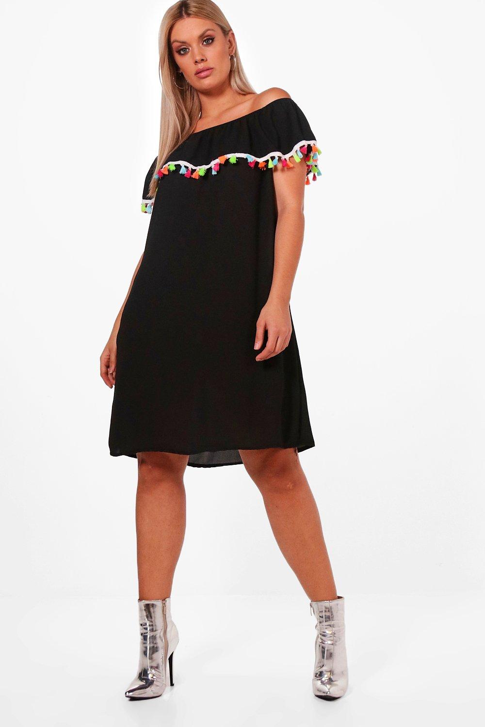 boohoo pom pom dress