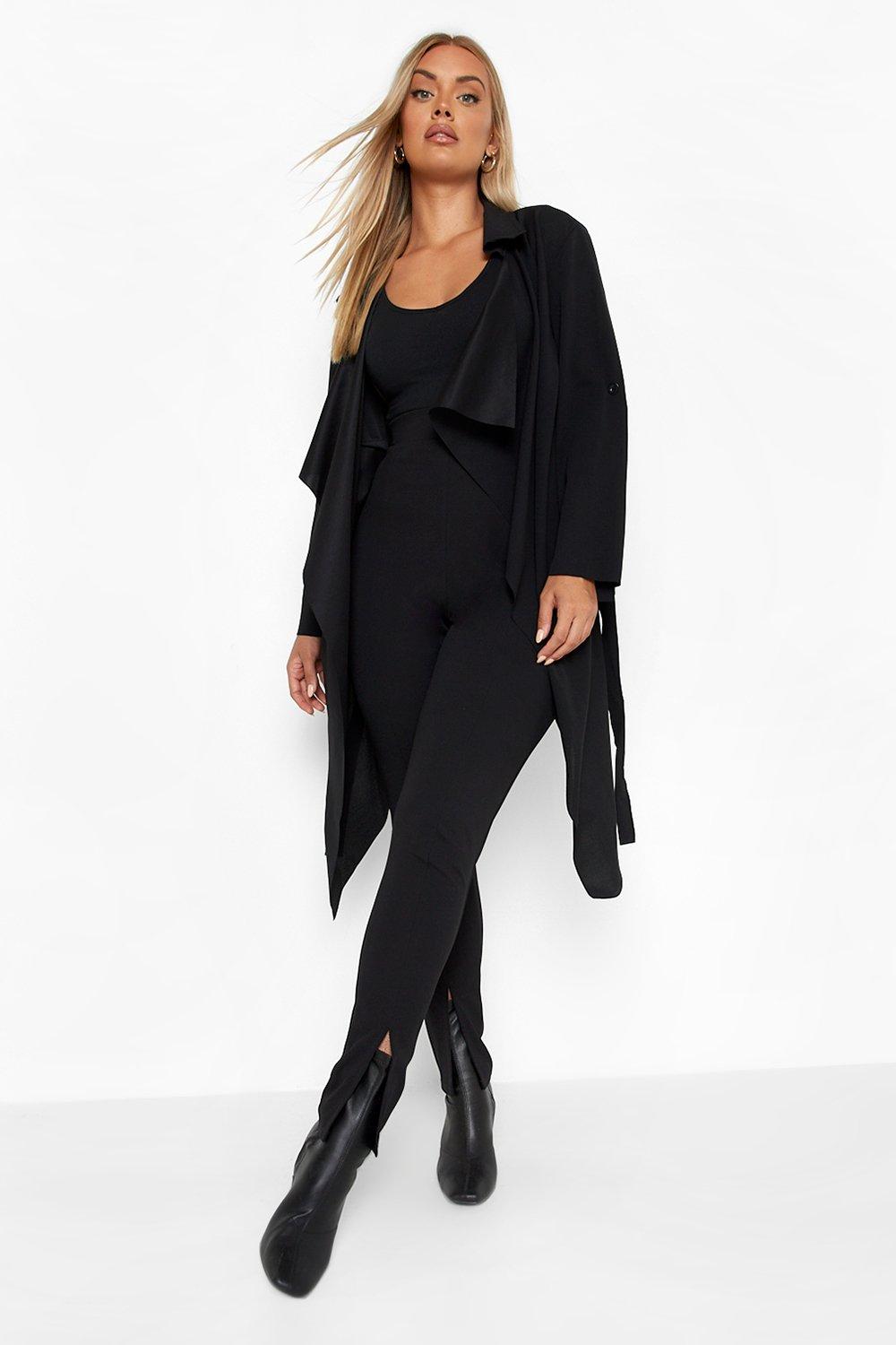 Waterfall duster 2024 coat plus size