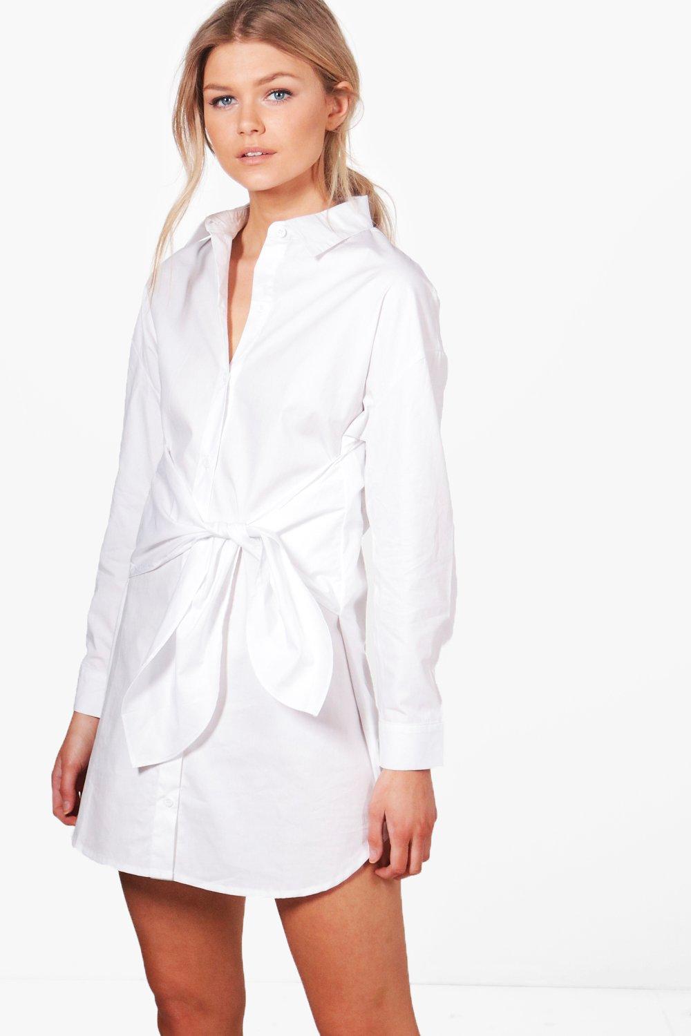 white shirt dress petite