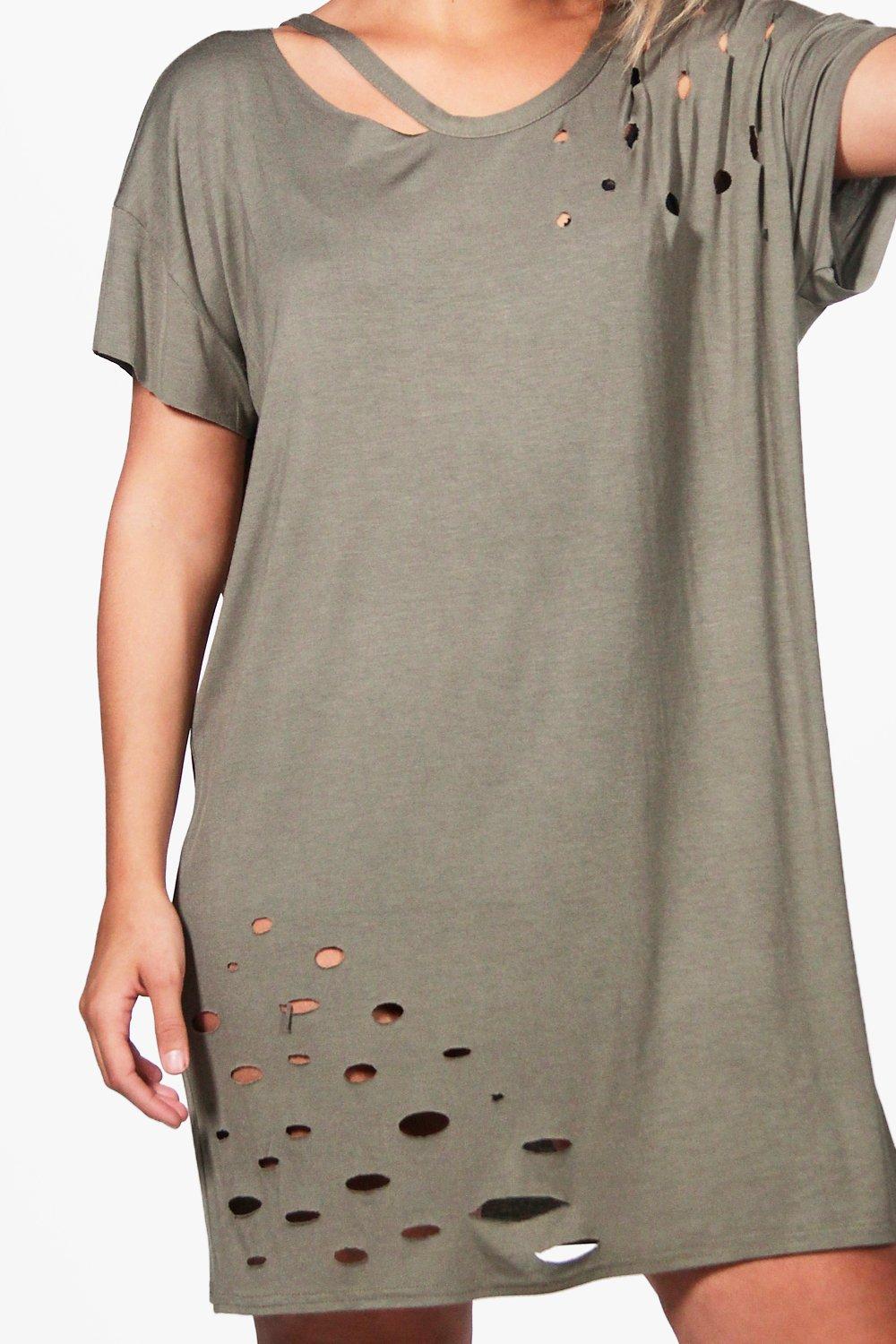 t shirt dress cut out