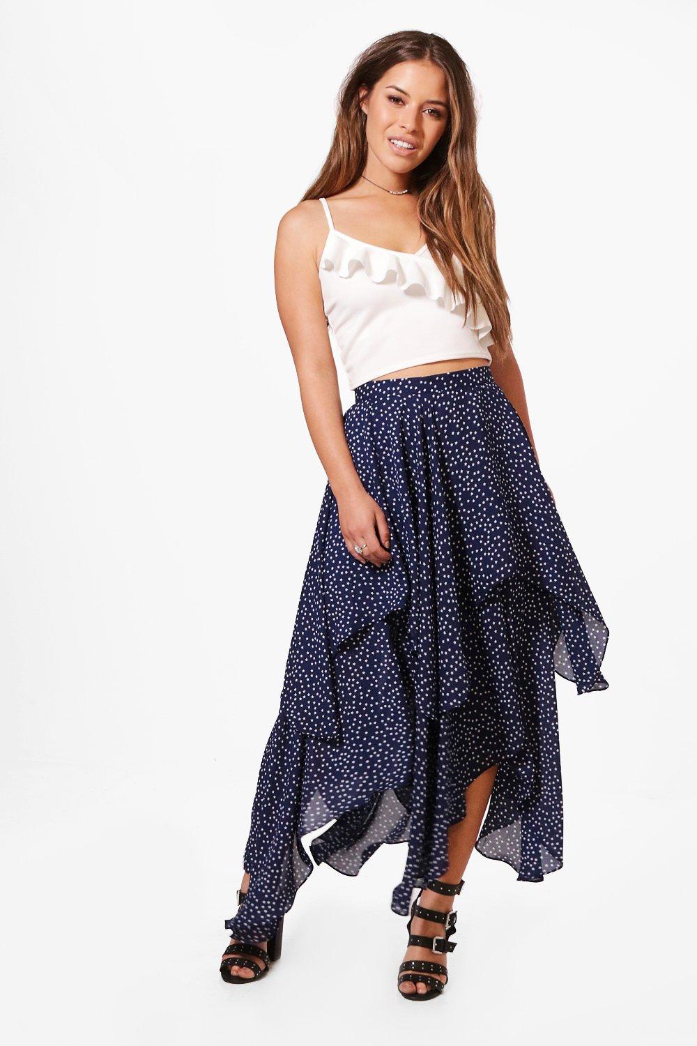 star maxi skirt