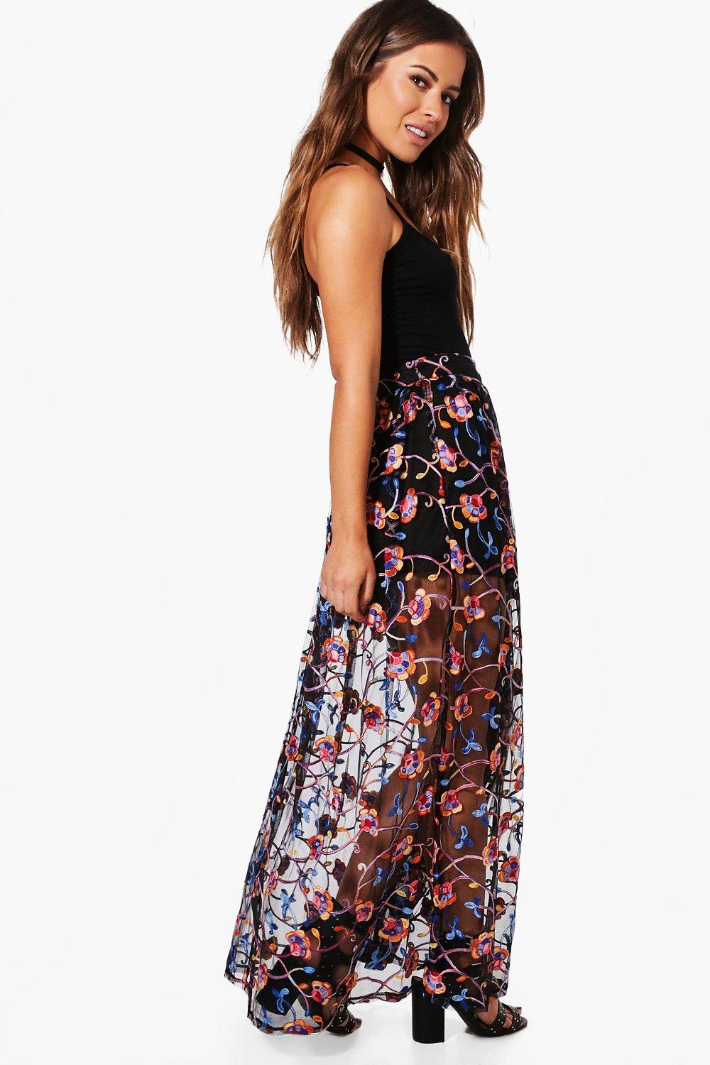 boohoo petite maxi skirt