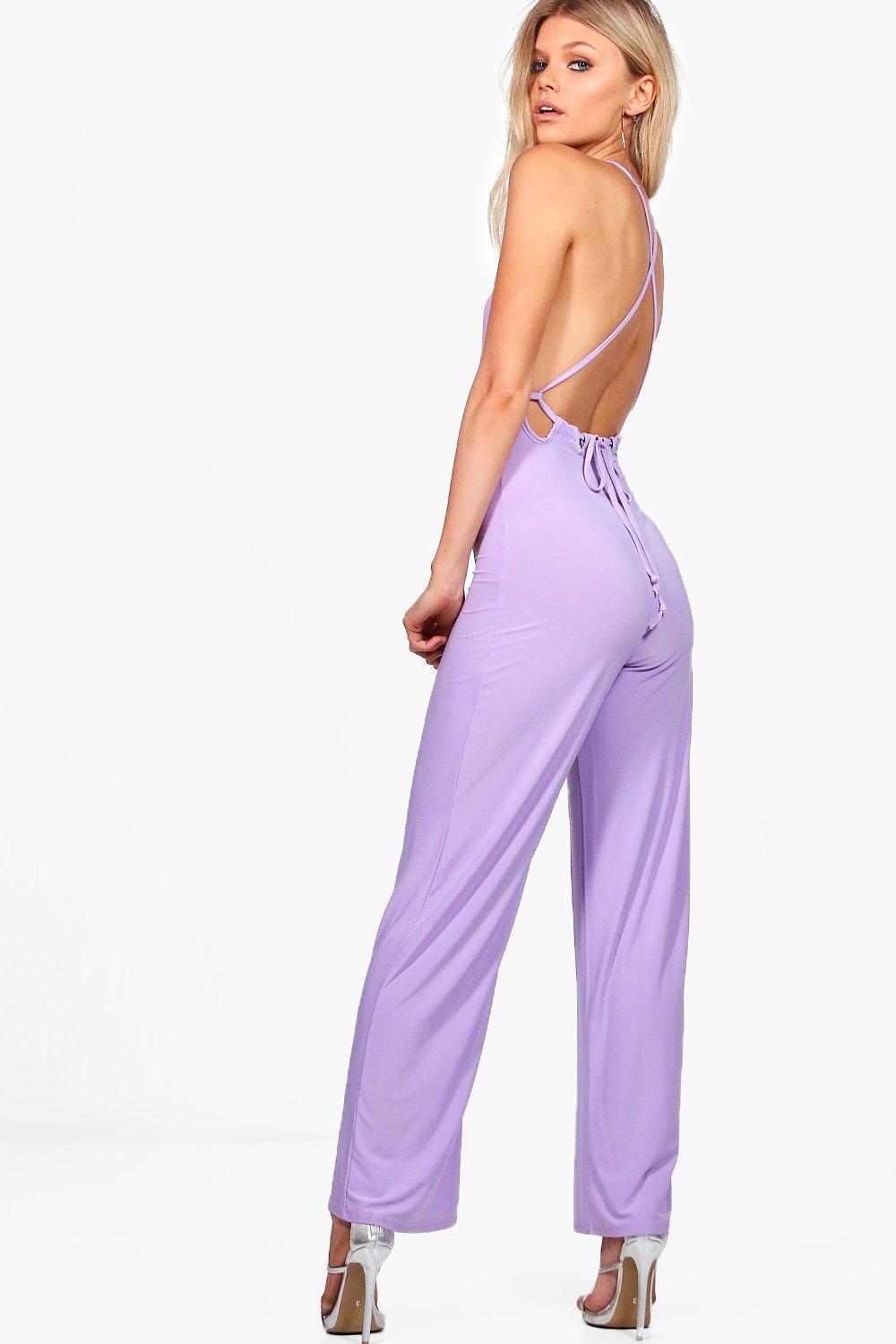 petite purple jumpsuit