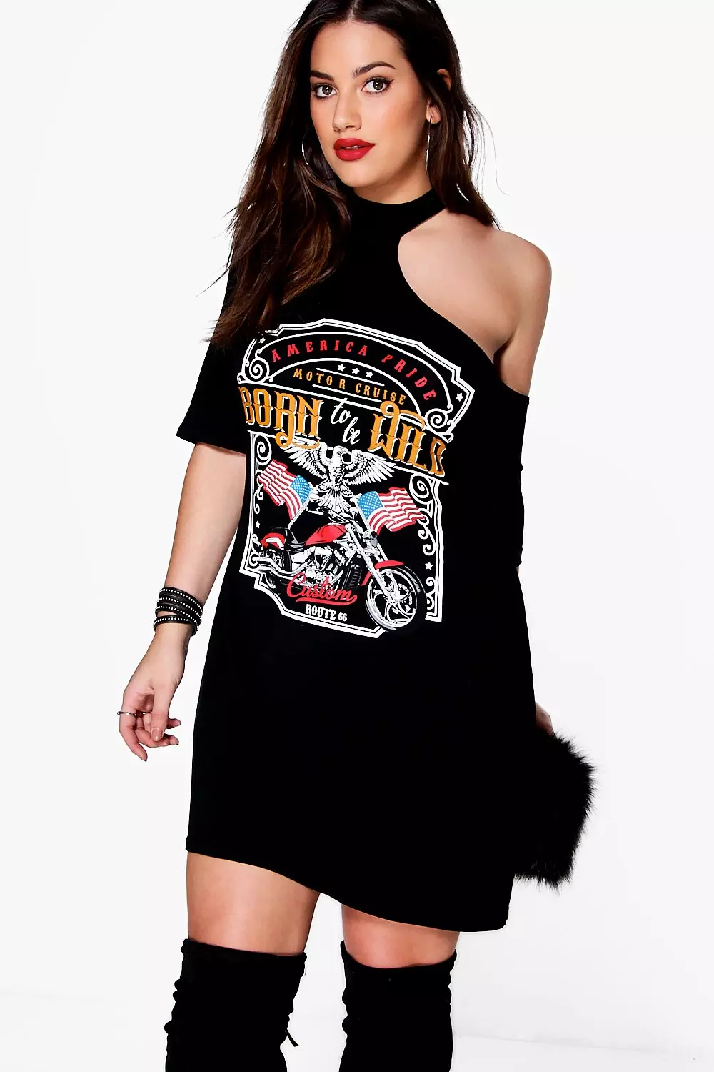 Choker t store shirt dress