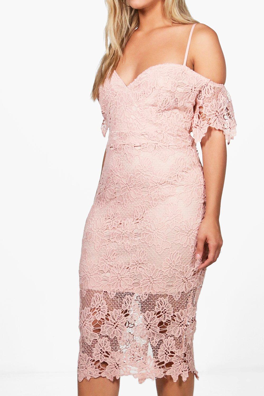 plus lace midi dress