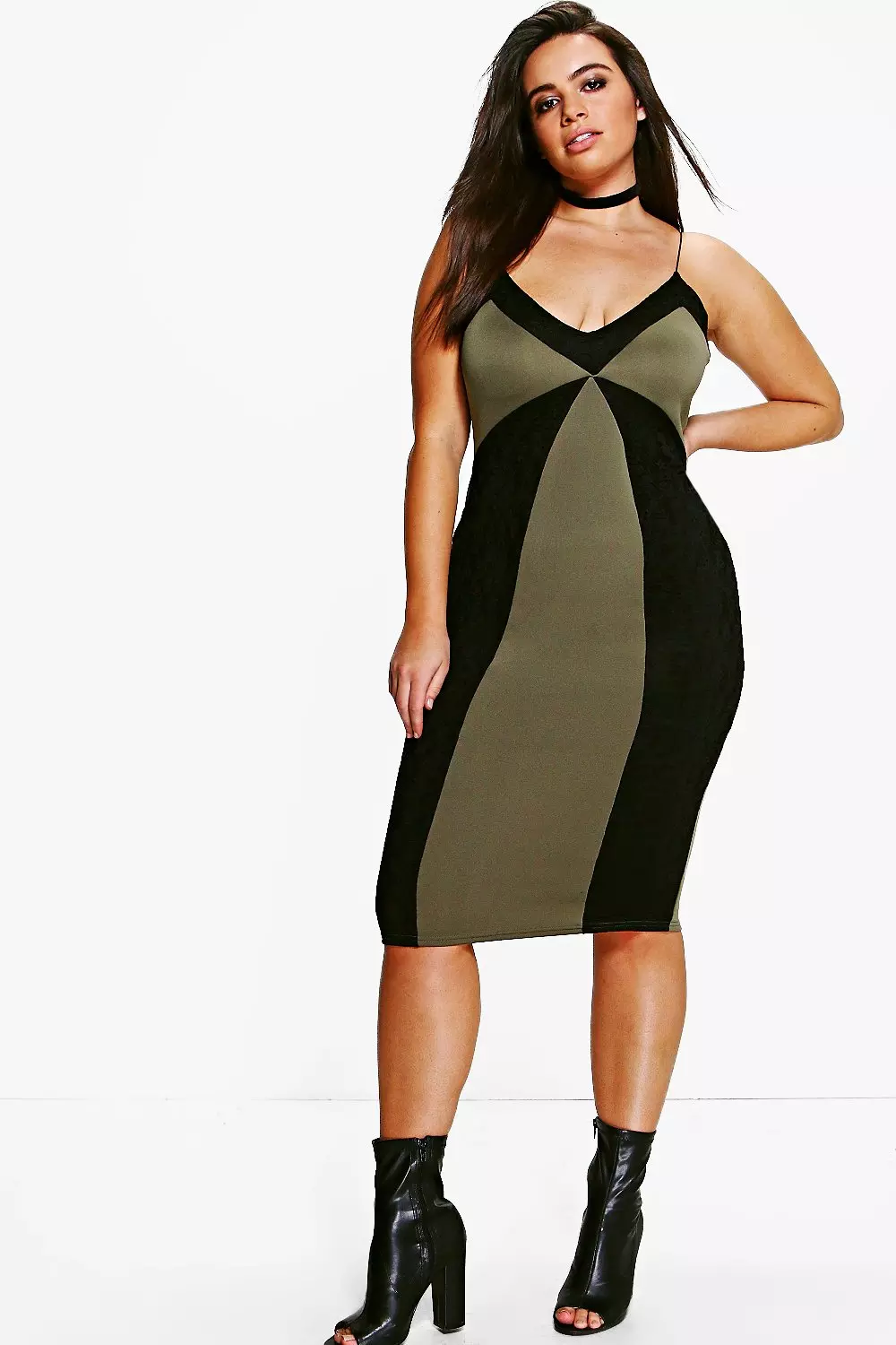 Nina shop dress boohoo