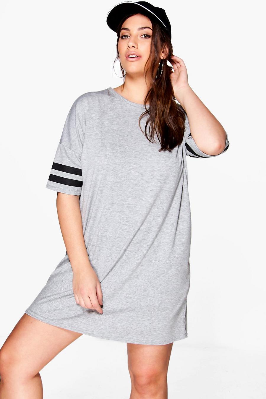 Plus Charlotte Oversized Baseball T-shirt Dress image number 1
