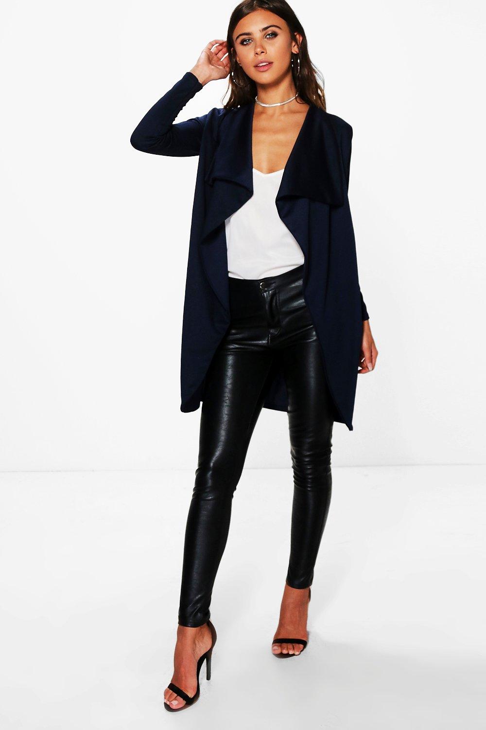 navy petite coat