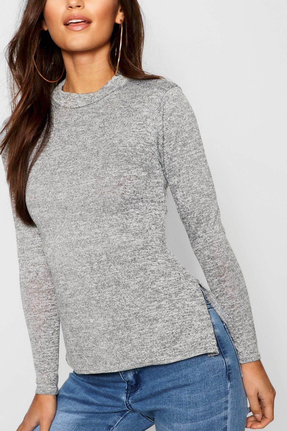 petite black tunic top